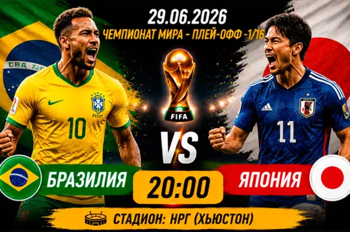 ⚽ Прогноз на матч Бразилия – Япония: смогут ли «самураи» сотворить сенсацию? Коэффициент около 1.55