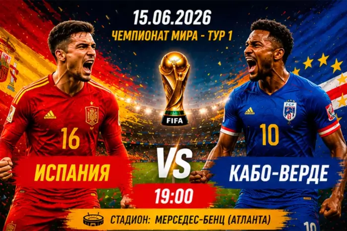 Прогноз на матч Испания — Кабо-Верде ⚽ коэффициент 1.78 на уверенную победу фаворита чемпионата мира