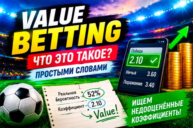 Что такое value betting простыми словами: как находить валуйные ставки и недооценённые коэффициенты