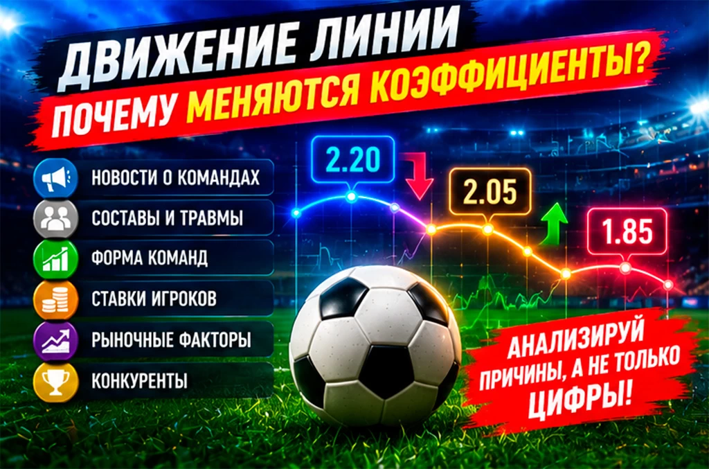 Движении линии. Почему меняются коэффициенты