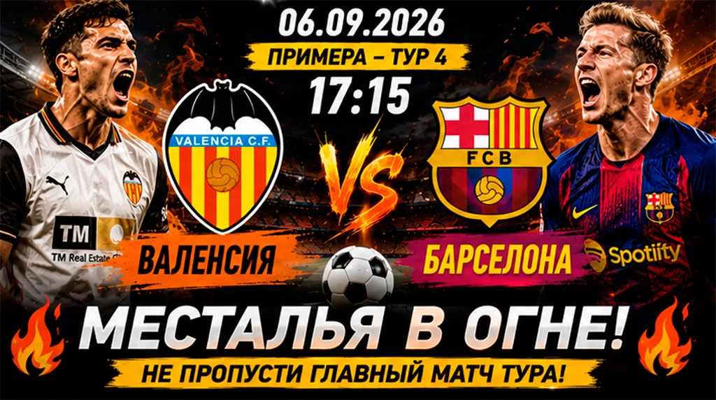 Валенсия - Барселона прогноз